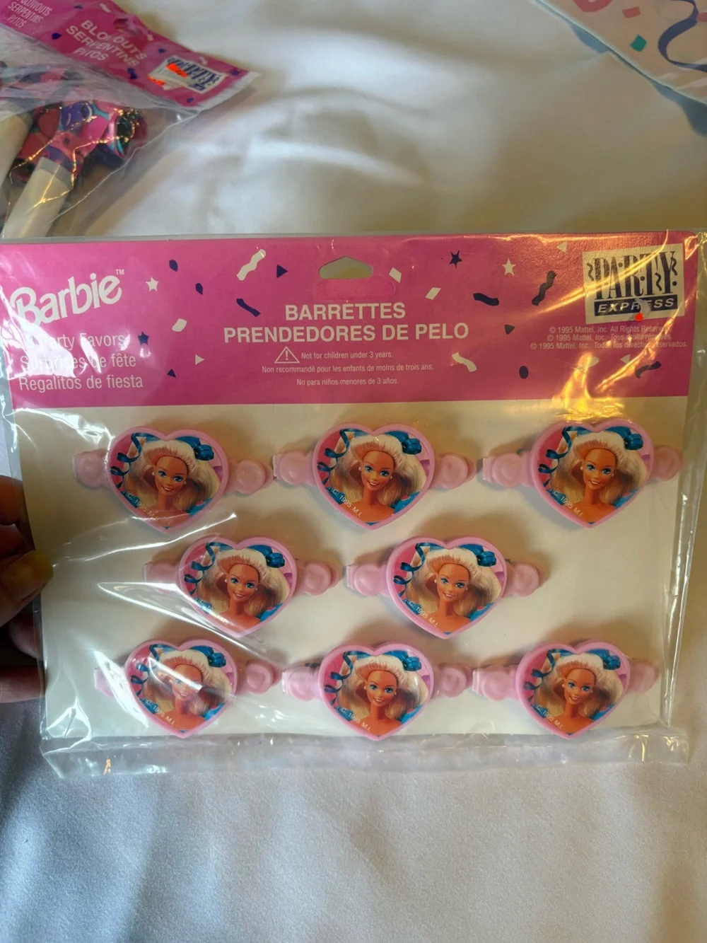 1994-1996 NEW Lot of 11 Vintage Barbie Birthday Party Supplies Sealed RARE